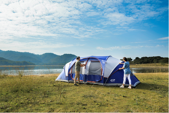 8 Person Tent on Grass