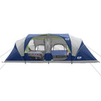 CAMPROS CP Tent 12-Person-Camping-Tents,3 Room Family Tents,Waterproof Windproof Family Tent with Top Rainfly,6 Large Mesh Windows,Double Layer,Easy Set Up, Portable with Carry Bag