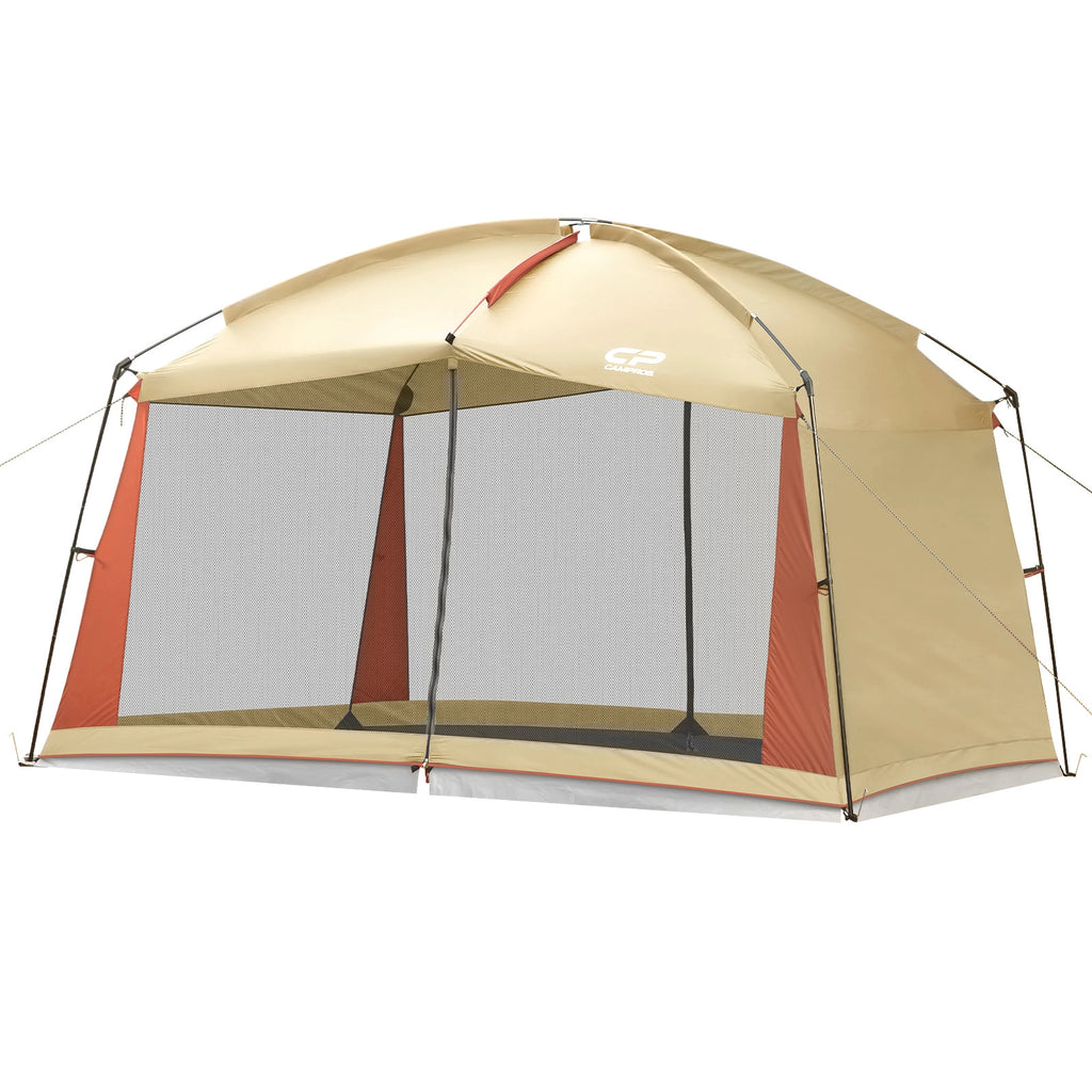 CAMPROS CP 12' × 10' Screen House Tent with Sidewall, 90-Inch Outdoor Screen Shelter for Camping, Patio and Backyard