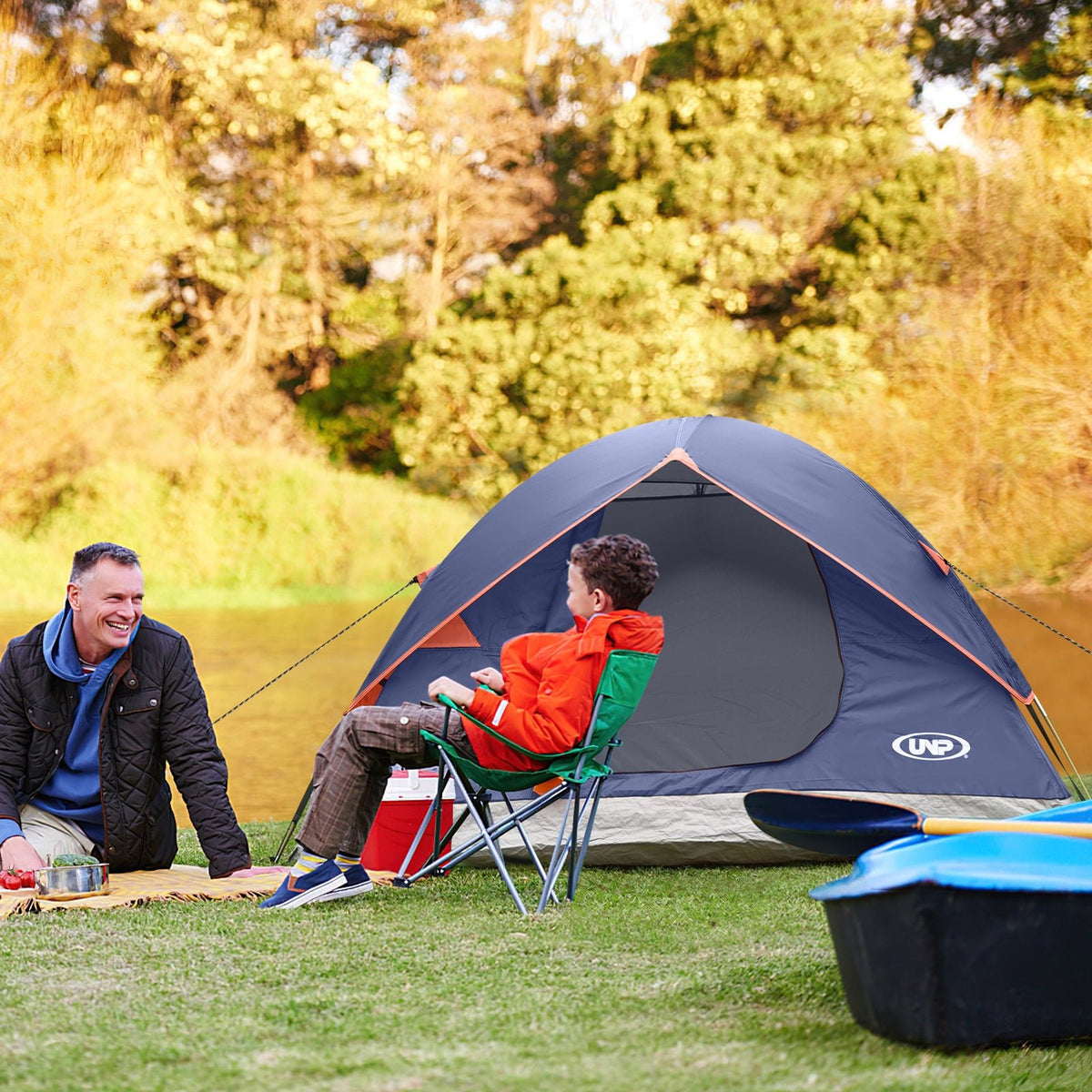 2-Person Dome Tent - Waterproof & Lightweight for Camping & Hiking - CAMPROS CP