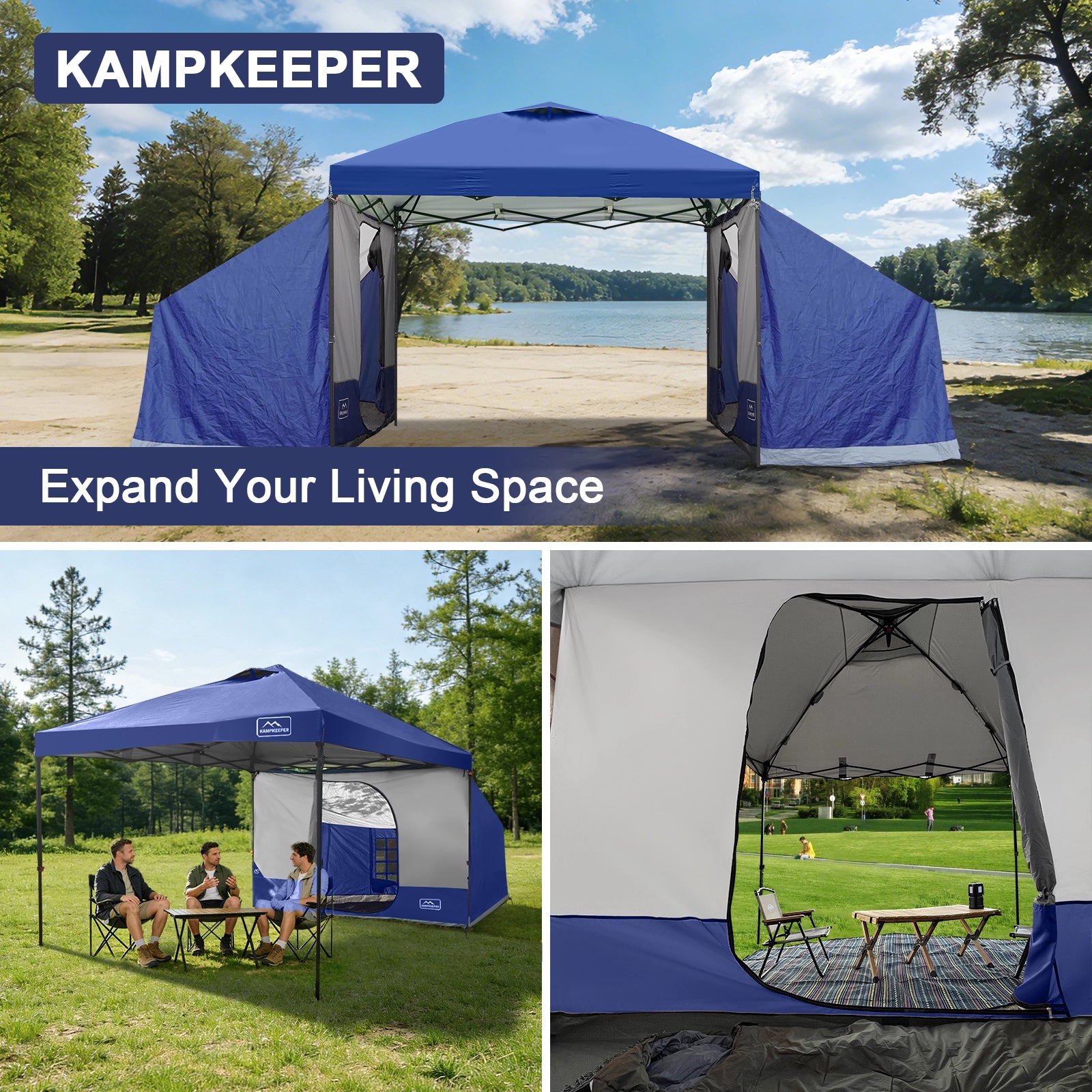 2 Person Side Tent for 10' x 10' Pop Up Canopy