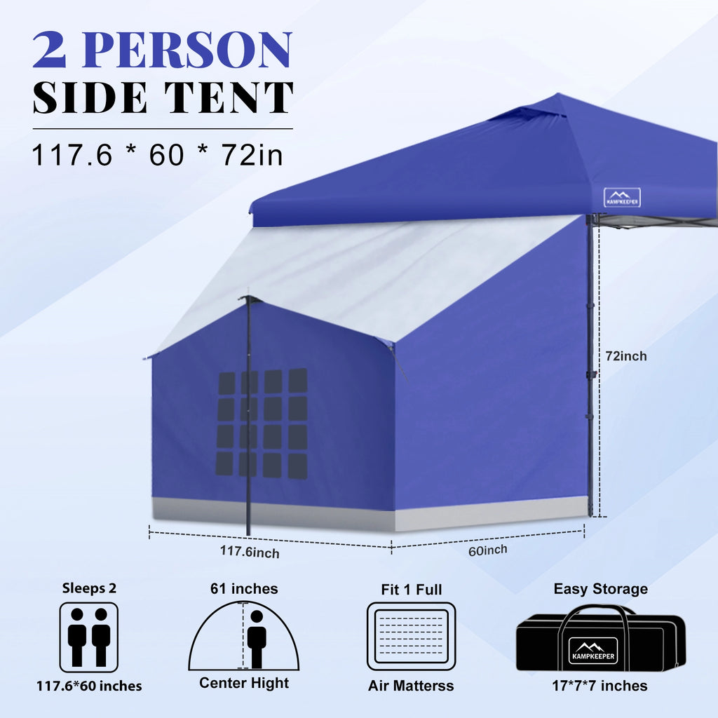2 Person Side Tent for 10' x 10' Pop Up Canopy