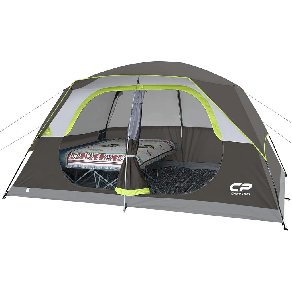 6/8 Person Family Camping Tent, Waterproof & Easy Setup Outdoor Dome Tent - CAMPROS CP
