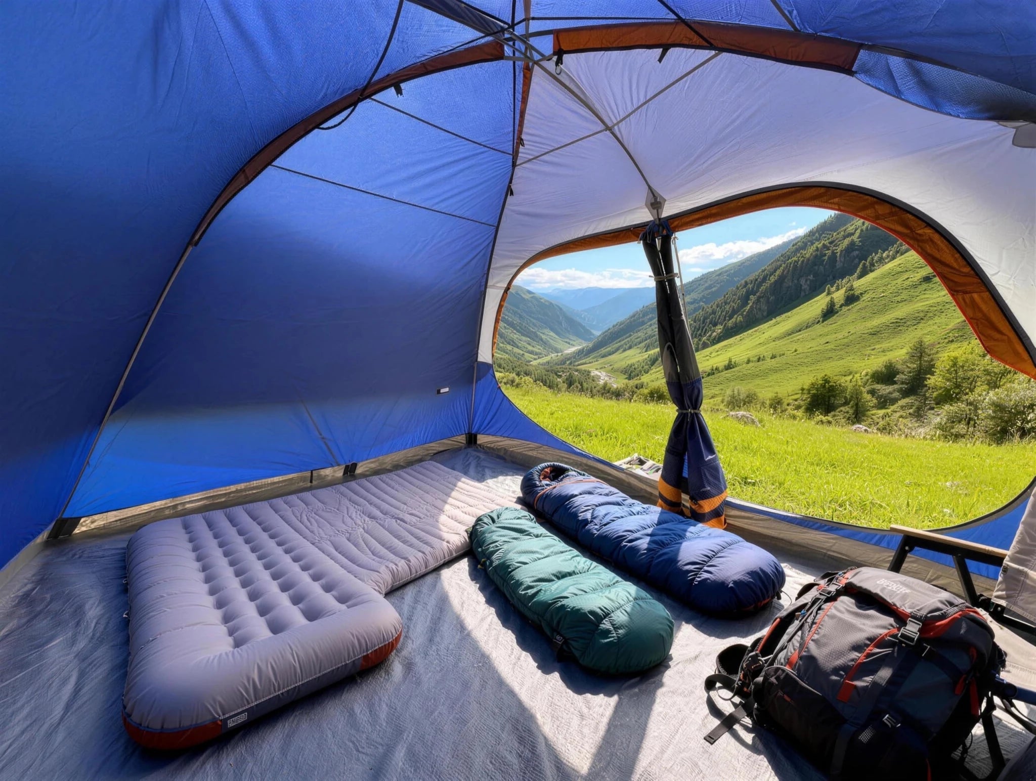 6/8 Person Family Camping Tent, Waterproof & Easy Setup Outdoor Dome Tent - CAMPROS CP