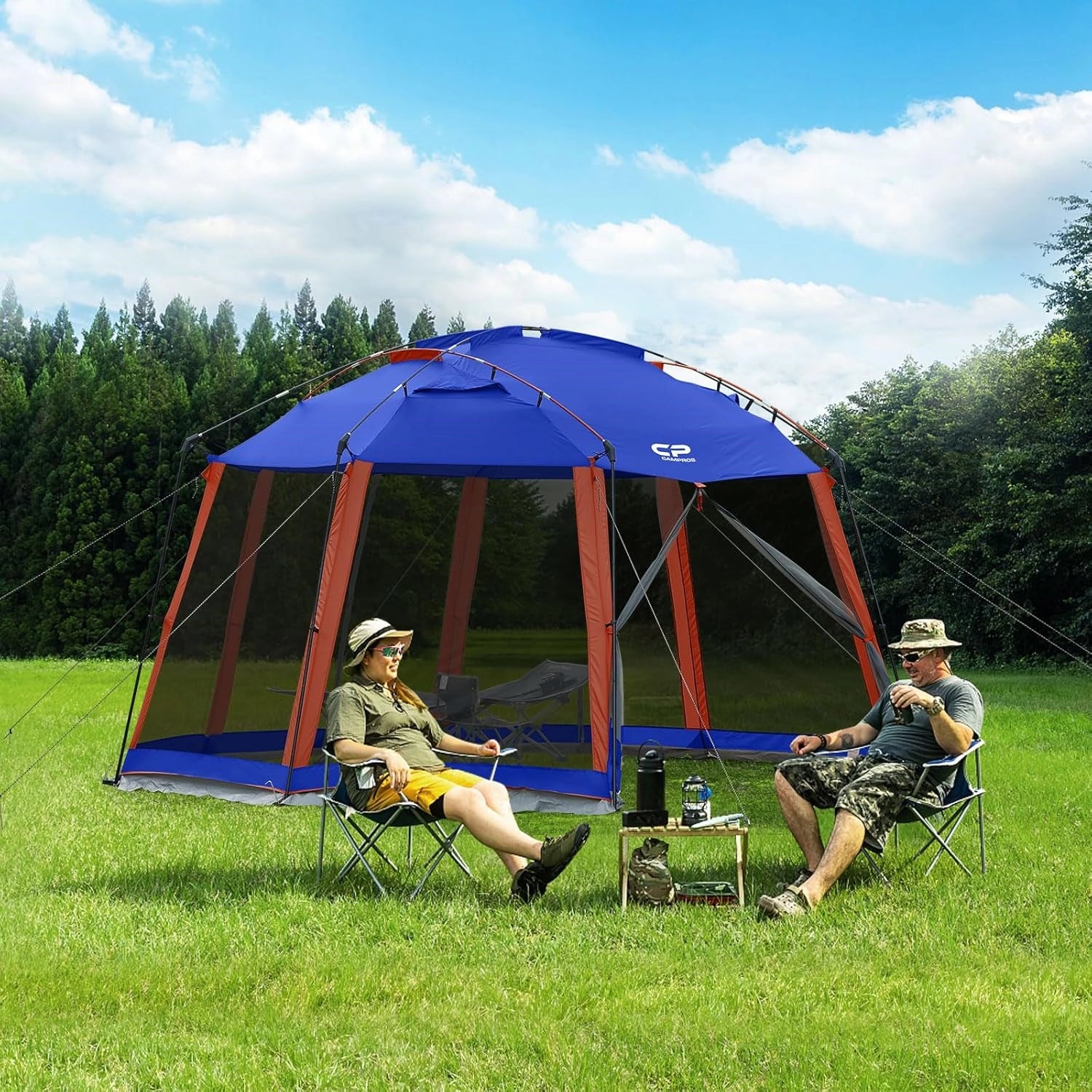 CAMPROS CP 13 x 13 Ft Screen House | Screened Canopy Gazebo for Camping & Patios