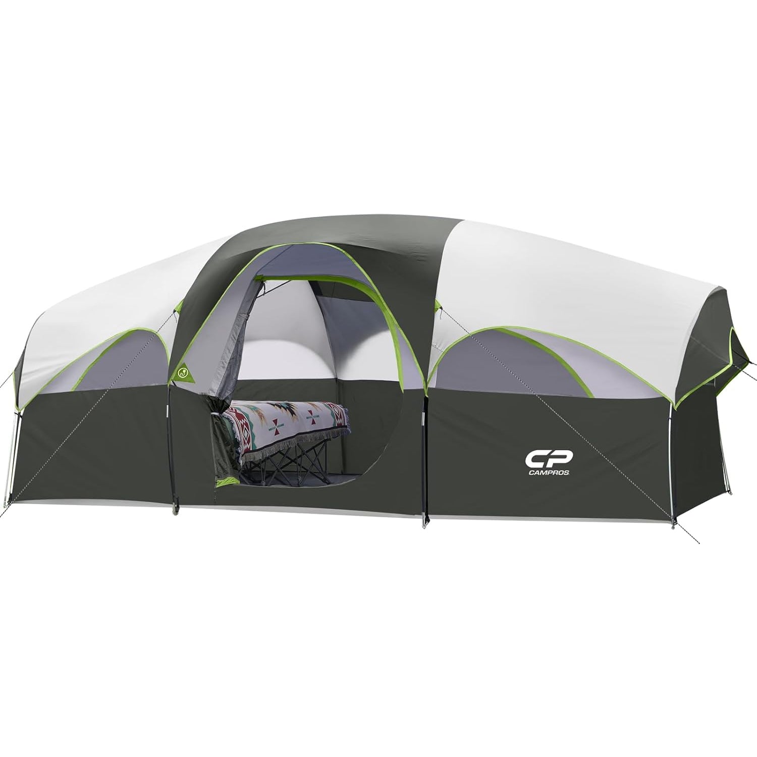 8 Person Camping Tent | 2 Rooms