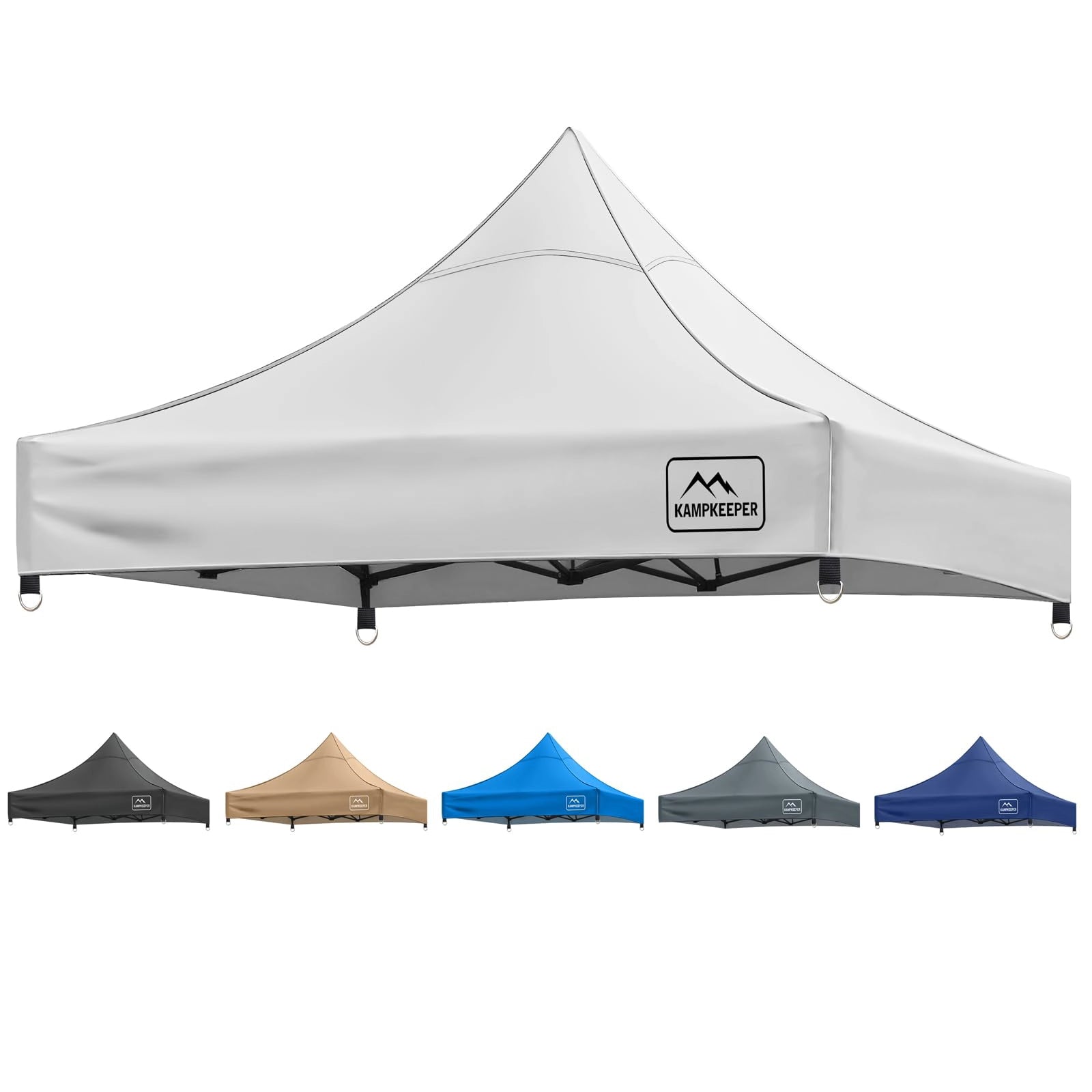 Canopy Replacement Top Cover for 10x10 Straight Leg Peak Tent, 500D PU Coated Polyester Waterproof UV Protection Outdoor Patio Commercial Sun Shade Roof, Top Only