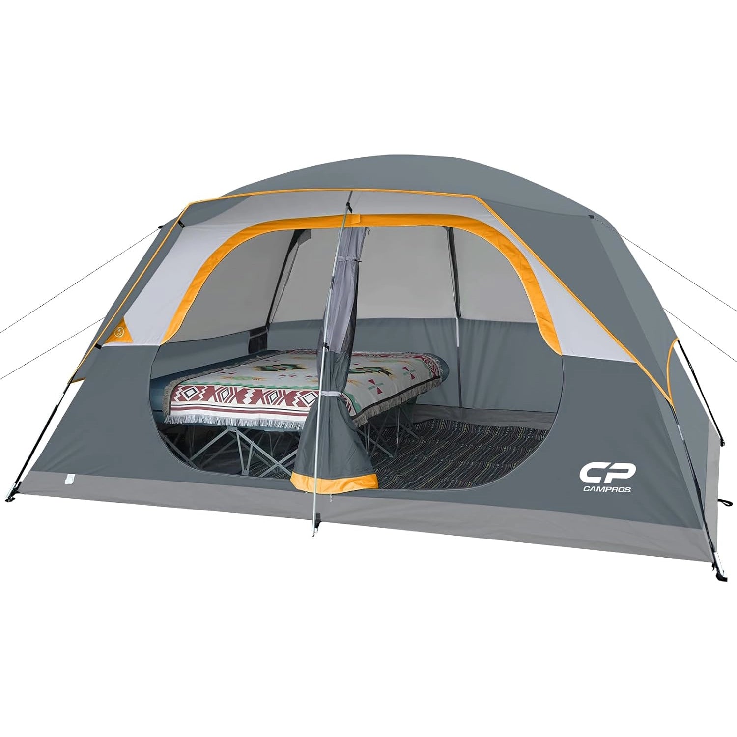 6/8 Person Family Camping Tent, Waterproof & Easy Setup Outdoor Dome Tent