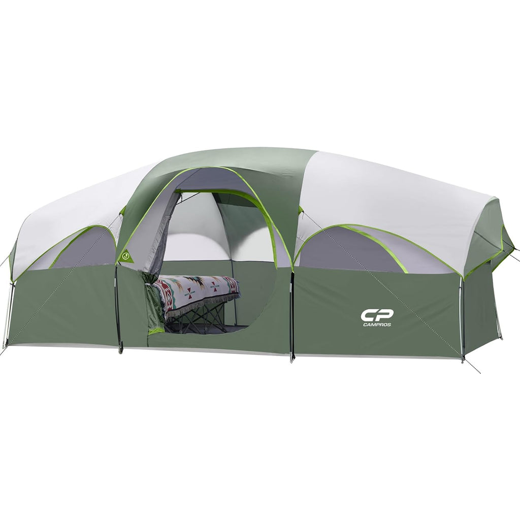8 Person Camping Tent | 2 Rooms