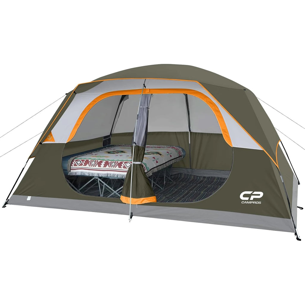 6/8 Person Family Camping Tent, Waterproof & Easy Setup Outdoor Dome Tent
