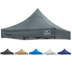 Canopy Replacement Top Cover for 10x10 Straight Leg Peak Tent, 500D PU Coated Polyester Waterproof UV Protection Outdoor Patio Commercial Sun Shade Roof, Top Only