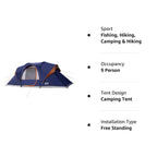 CAMPROS CP 10-Person Family Cabin Tent | Waterproof 2-Room Camping Tent - Camping Tents - CAMPROS CP