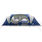 CAMPROS CP 12-Person Family Camping Tent | Rainproof Durable 3-Room Dome Tent for Big Families, Quick 10-Min Setup - CAMPROS CP