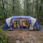 CAMPROS CP 12-Person Family Camping Tent | Rainproof Durable 3-Room Dome Tent for Big Families, Quick 10-Min Setup - CAMPROS CP