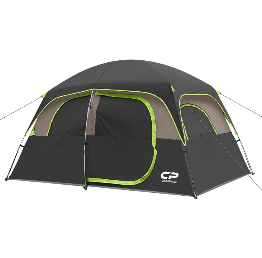 CAMPROS CP 6-Person Camping Tent | Waterproof Windproof Dome Tent with Rainfly - Camping Tents - CAMPROS CP