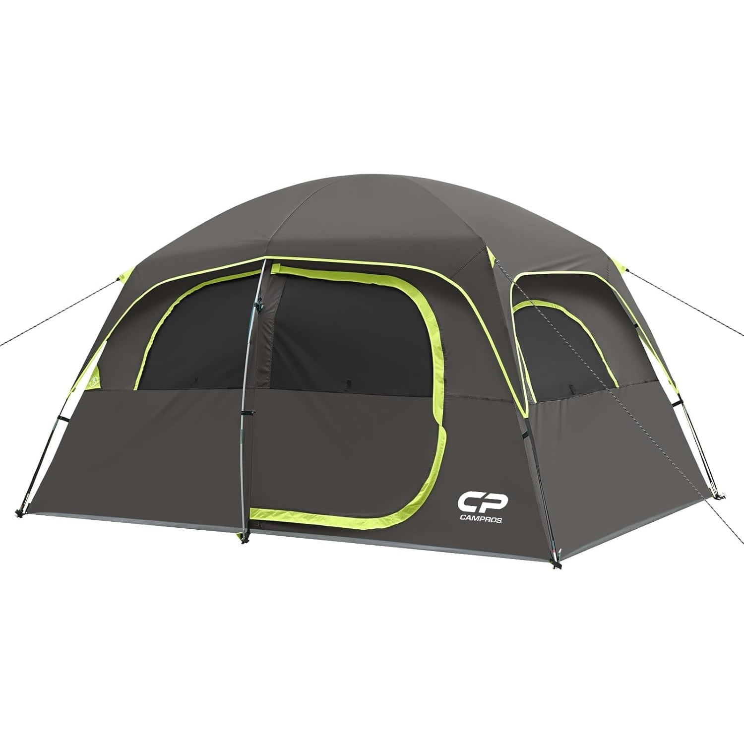 CAMPROS CP 6-Person Family Camping Tent | Rainproof Durable Dome Tent with Large Mesh Windows, 72in Center Height - Camping Tents - CAMPROS CP
