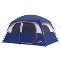 CAMPROS CP 6-Person Family Camping Tent | Rainproof Durable Dome Tent with Large Mesh Windows, 72in Center Height - Camping Tents - CAMPROS CP