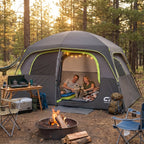 CAMPROS CP 6-Person Family Camping Tent | Rainproof Durable Dome Tent with Large Mesh Windows, 72in Center Height - Camping Tents - CAMPROS CP