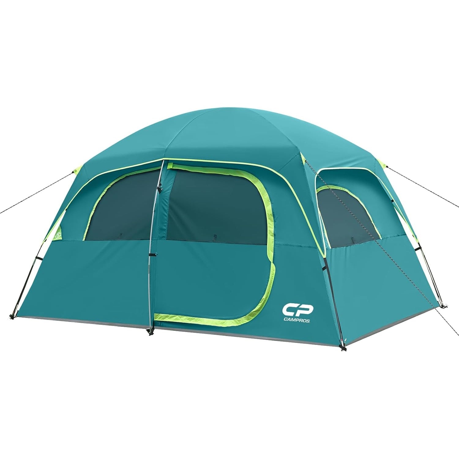 CAMPROS CP 6-Person Family Camping Tent | Rainproof Durable Dome Tent with Large Mesh Windows, 72in Center Height - Camping Tents - CAMPROS CP