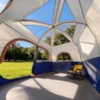CAMPROS CP 6 - Person Family Camping Tent - Top - Rated Upgraded Waterproof Dome Tent with Rainfly - Camping Tents - CAMPROS CP