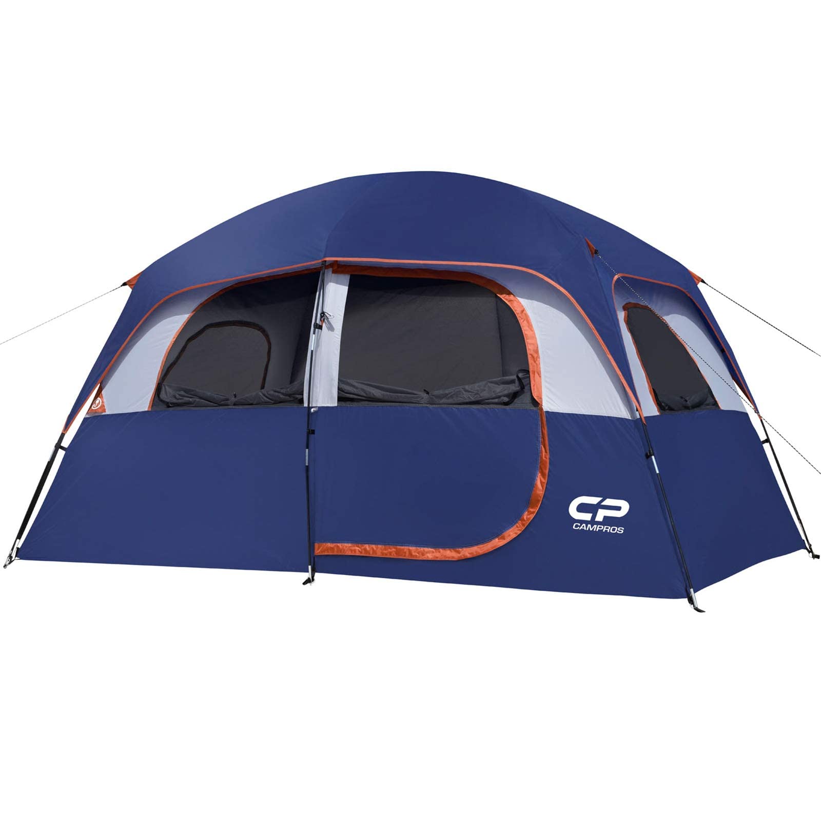 CAMPROS CP 6 - Person Family Camping Tent - Top - Rated Upgraded Waterproof Dome Tent with Rainfly - Camping Tents - CAMPROS CP