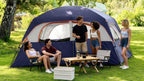 CAMPROS CP 6 - Person Family Camping Tent - Top - Rated Upgraded Waterproof Dome Tent with Rainfly - Camping Tents - CAMPROS CP