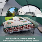CAMPROS CP 8-Person Family Camping Tent | Rainproof Heavy Duty 2-Room Dome Tent, Easy 5-Min Setup - Camping Tents - CAMPROS CP