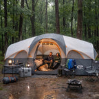 CAMPROS CP 8-Person Family Camping Tent | Rainproof Heavy Duty 2-Room Dome Tent, Easy 5-Min Setup - Camping Tents - CAMPROS CP