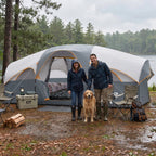 CAMPROS CP 8-Person Family Camping Tent | Rainproof Heavy Duty 2-Room Dome Tent, Easy 5-Min Setup - Camping Tents - CAMPROS CP