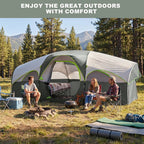 CAMPROS CP 8-Person Family Camping Tent | Rainproof Heavy Duty 2-Room Dome Tent, Easy 5-Min Setup - Camping Tents - CAMPROS CP