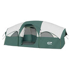 CAMPROS CP 8 - Person Family Tent: 5 - Minute Easy Setup, Weatherproof Cabin Tent with Room Divider - Camping Tents - CAMPROS CP