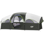 CAMPROS CP 8 - Person Family Tent: 5 - Minute Easy Setup, Weatherproof Cabin Tent with Room Divider - Camping Tents - CAMPROS CP