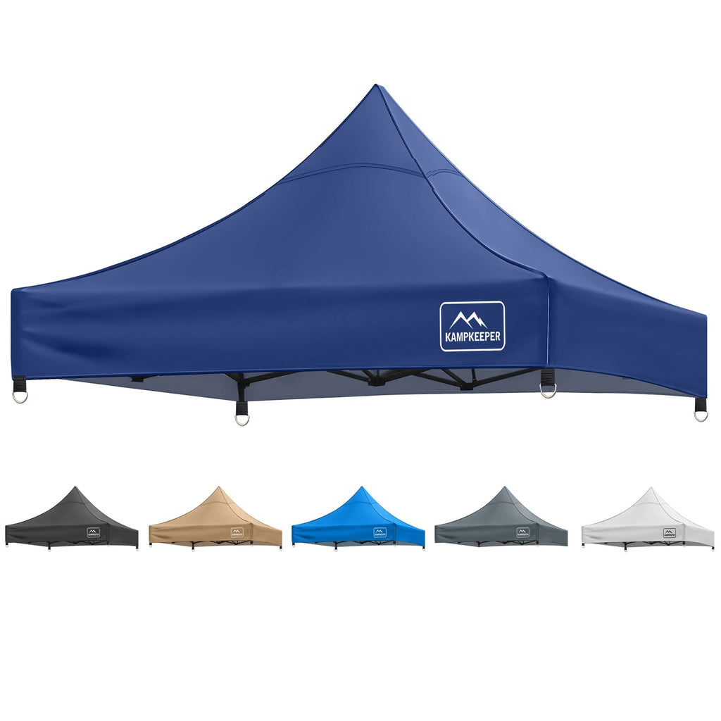 Canopy Replacement Top Cover for 10x10 Straight Leg Peak Tent, 500D PU Coated Polyester Waterproof UV Protection Outdoor Patio Commercial Sun Shade Roof, Top Only - CAMPROS CP