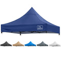 Canopy Replacement Top Cover for 10x10 Straight Leg Peak Tent, 500D PU Coated Polyester Waterproof UV Protection Outdoor Patio Commercial Sun Shade Roof, Top Only - CAMPROS CP