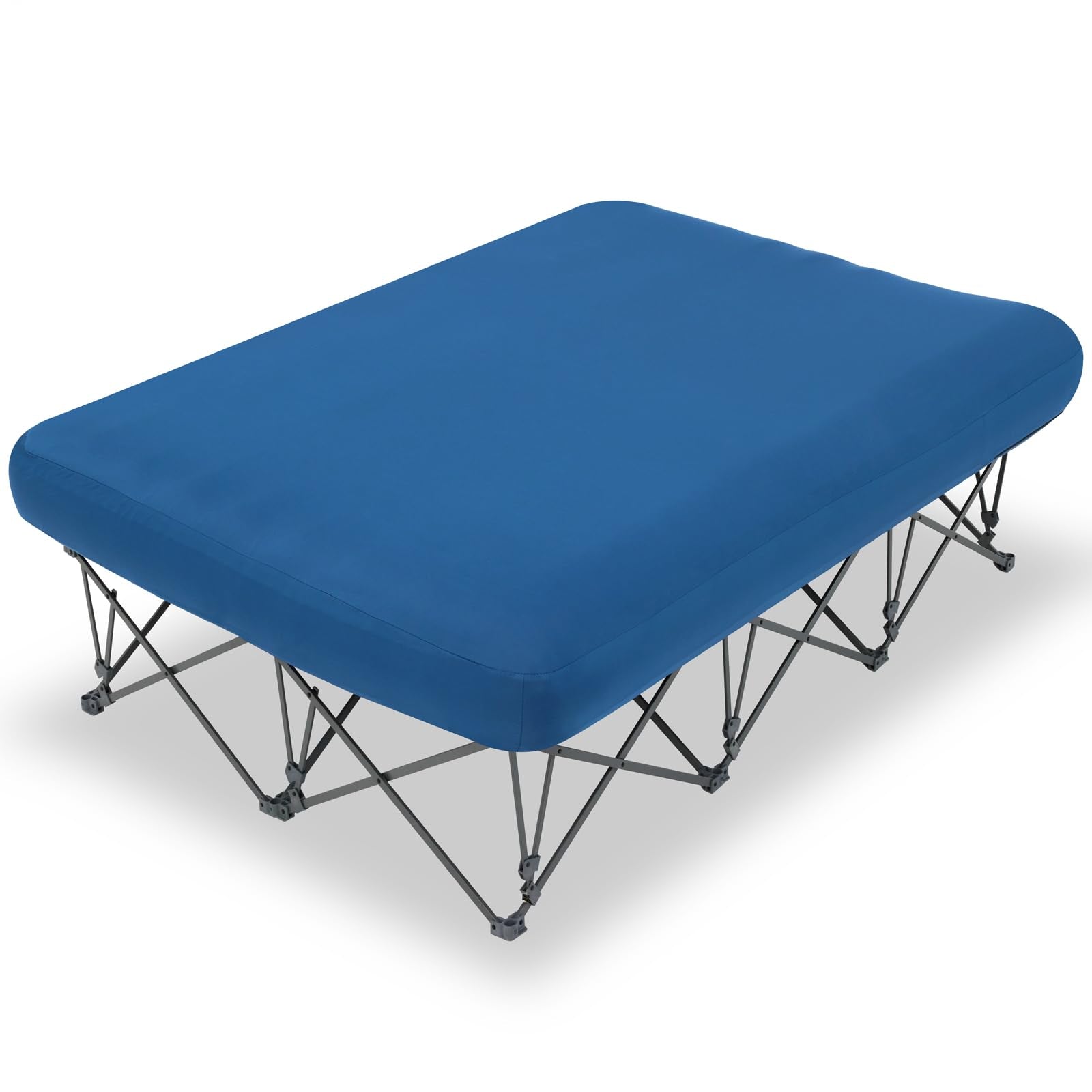 Portable Folding Camping Cot with Air Mattress for Adults | Outdoor Camping & Travel Bed(Air Pump Not Included)
