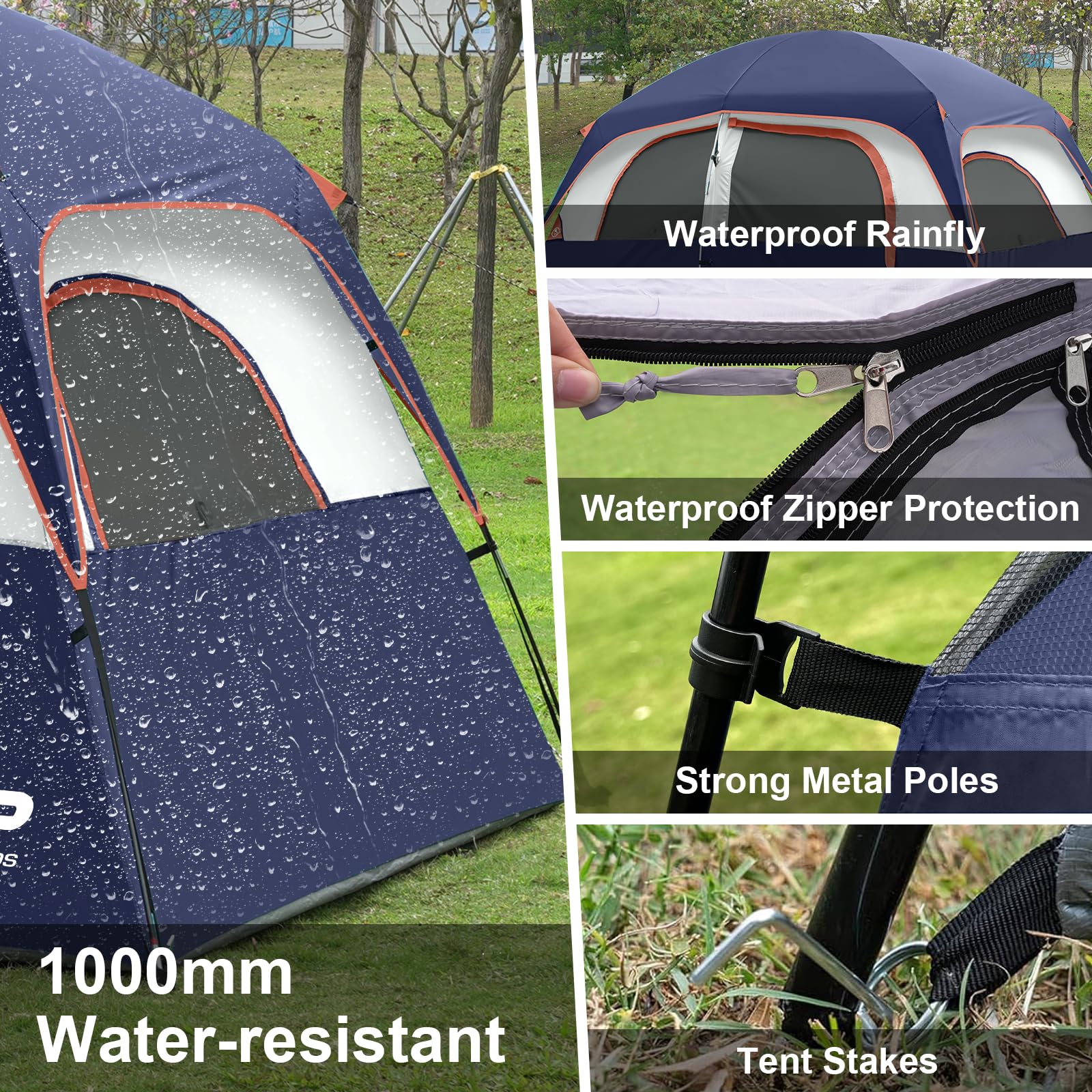4 - 6 Person Camping Tent | 1 Room