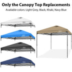 Replacement Canopy Top with Air Vent UV Waterproof ,10x10FT
