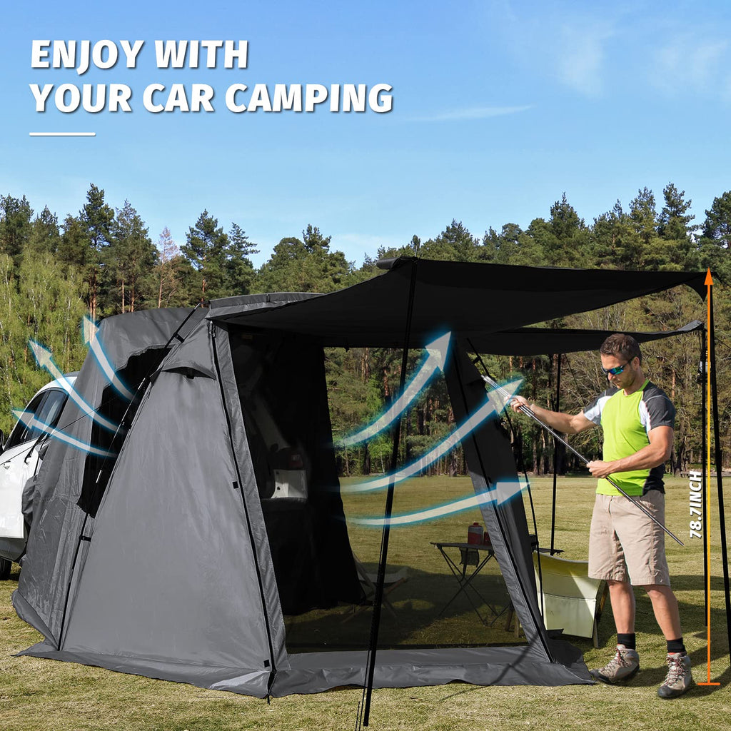 SUV Tailgate Tent | Shade Awning for Camping, Picnic, Sports & Outdoor Travel