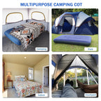 Portable Folding Camping Cot with Air Mattress for Adults | Outdoor Camping & Travel Bed(Air Pump Not Included)