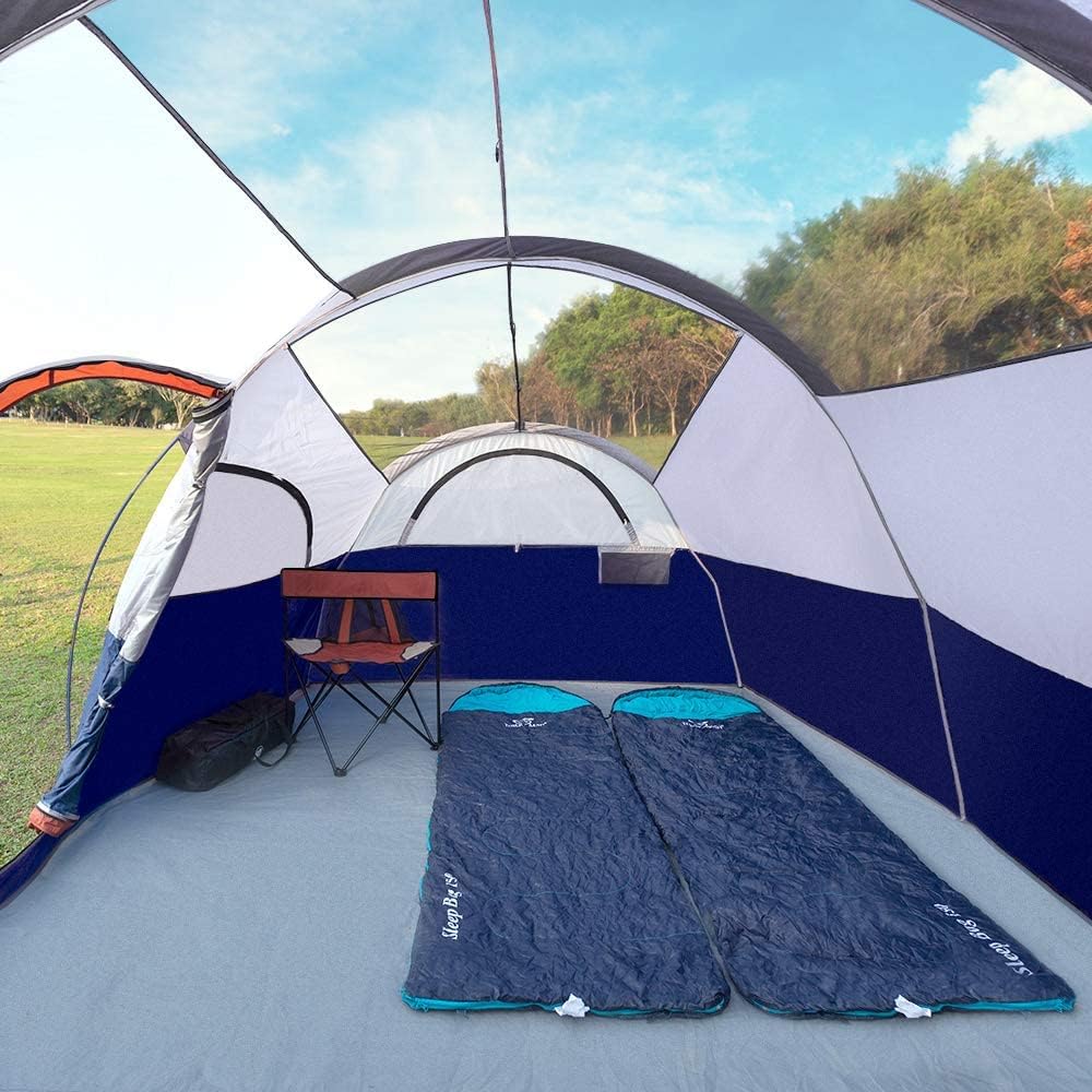 8 Person Camping Tent | 2 Rooms