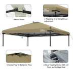 Replacement Canopy Top with Air Vent UV Waterproof ,10x10FT