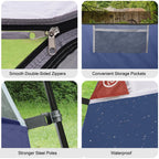 2/4/6 Person Camping Tent, Waterproof Windproof Easy Setup Dome Tent