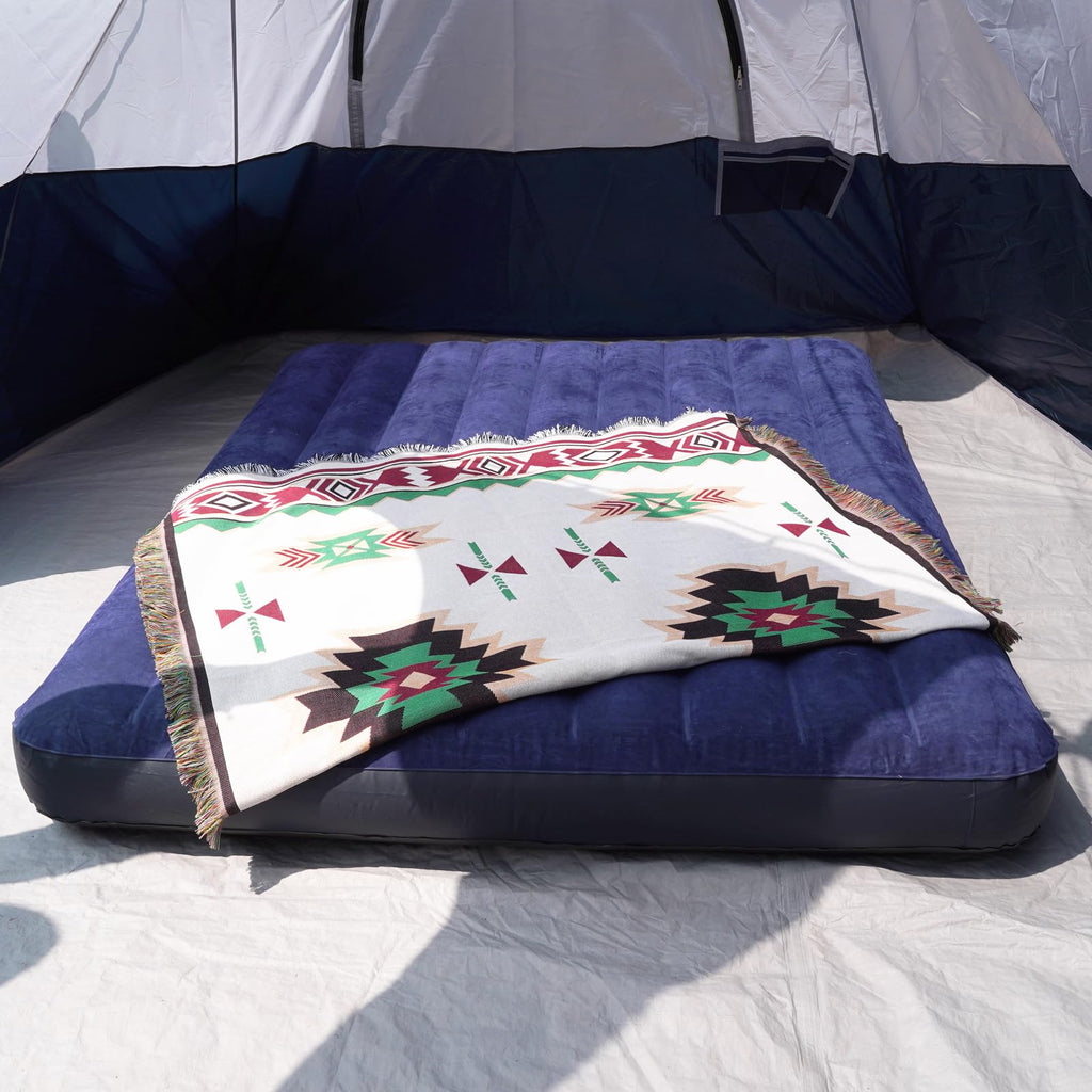 Portable Folding Camping Cot with Air Mattress for Adults | Outdoor Camping & Travel Bed(Air Pump Not Included)