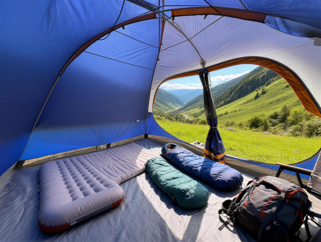 6/8 Person Family Camping Tent, Waterproof & Easy Setup Outdoor Dome Tent