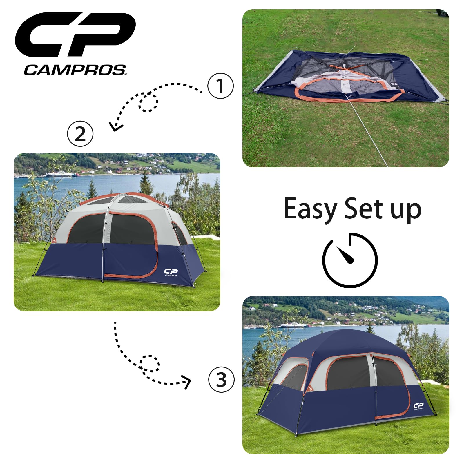 4 - 6 Person Camping Tent | 1 Room