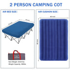 Portable Folding Camping Cot with Air Mattress for Adults | Outdoor Camping & Travel Bed(Air Pump Not Included) - CAMPROS CP