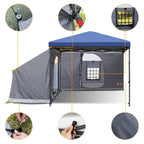 Side Tent, 1 - 2 Person Camping Tent for 10'x10' Pop Up Canopy - CAMPROS CP