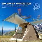 SUV Tailgate Tent | Shade Awning for Camping, Picnic, Sports & Outdoor Travel - CAMPROS CP
